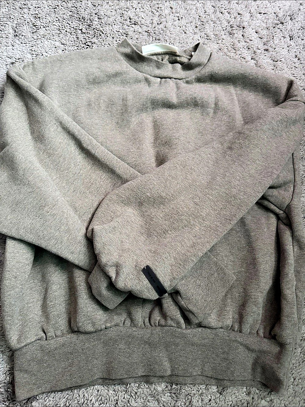 Fear of God Essentials Logo Sweatshirt Gray Small Like New